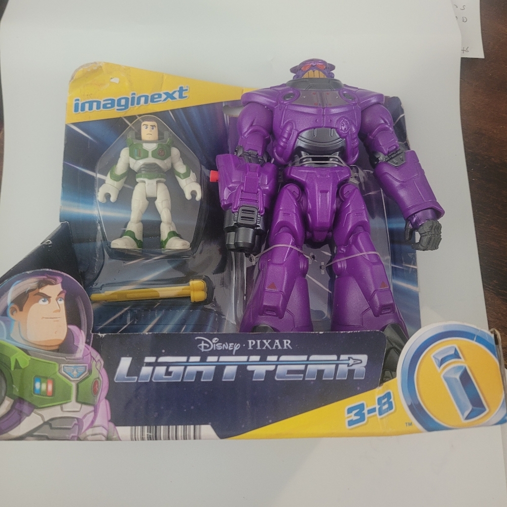Imaginext Disney Lightyear Buzz & Zurg Action Figure Toy Set NEW 2021
